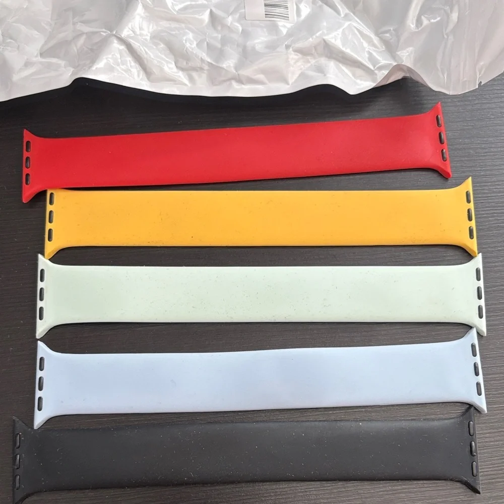 Smartwatch Band Set - Red, Yellow, Green, Blue, Black